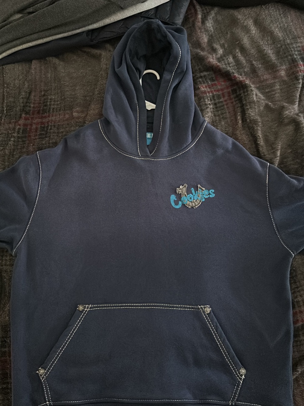 True Religion x Cookies Collab Hoodie - Navy Large